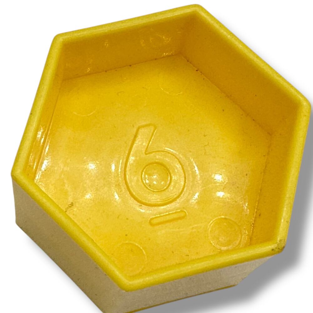 Vintage Tupperware Tuppertoys Sorter 6 Hexagon Replacement Block